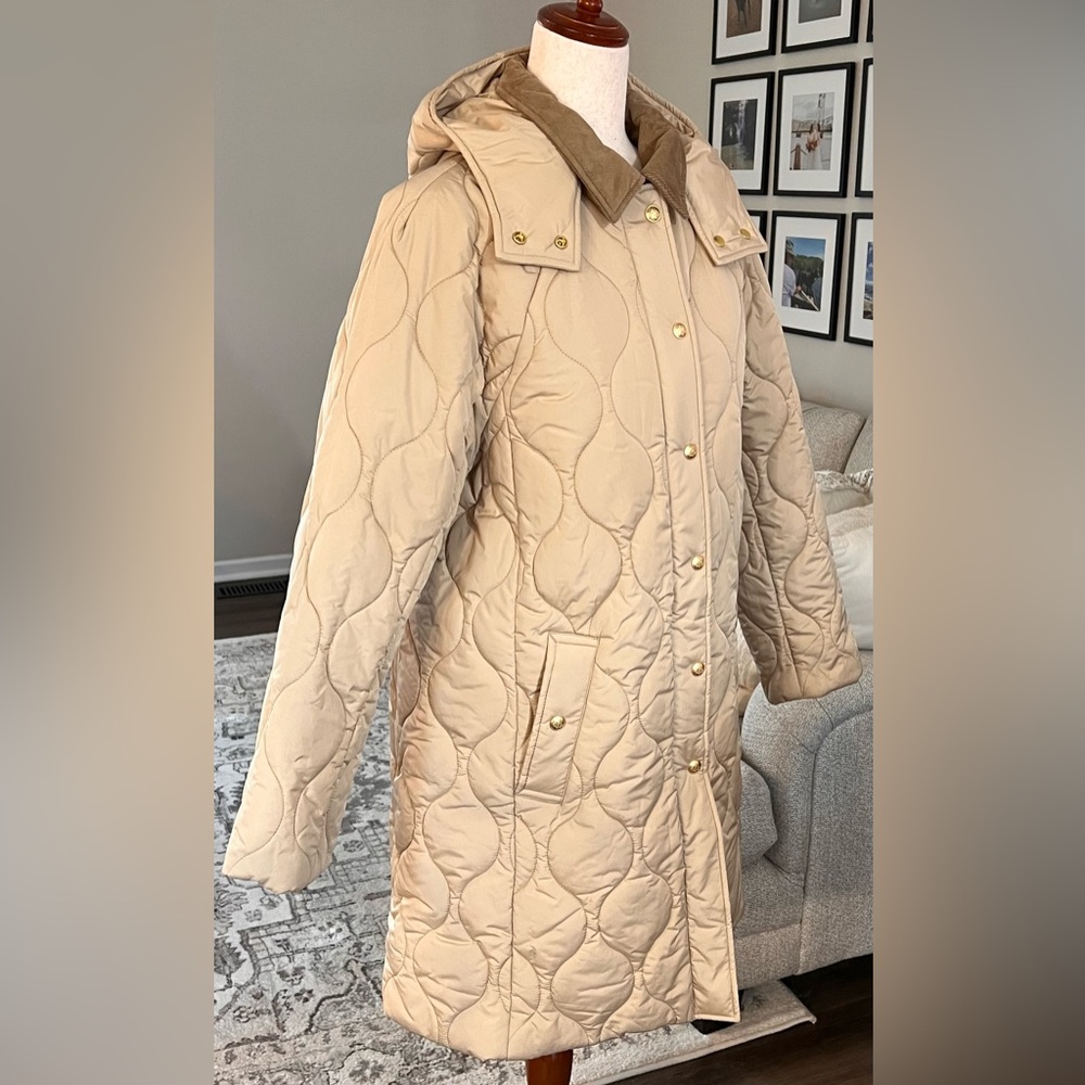 J Crew Stowe Puffer Jacket Primaloft Removeable Hood Size Medium #CD108 - Picture 8 of 15